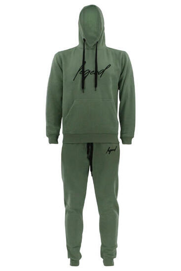 Joggingpak Hoodie Heren/Dames Signature Italy Olive Fitness en Hardlopen