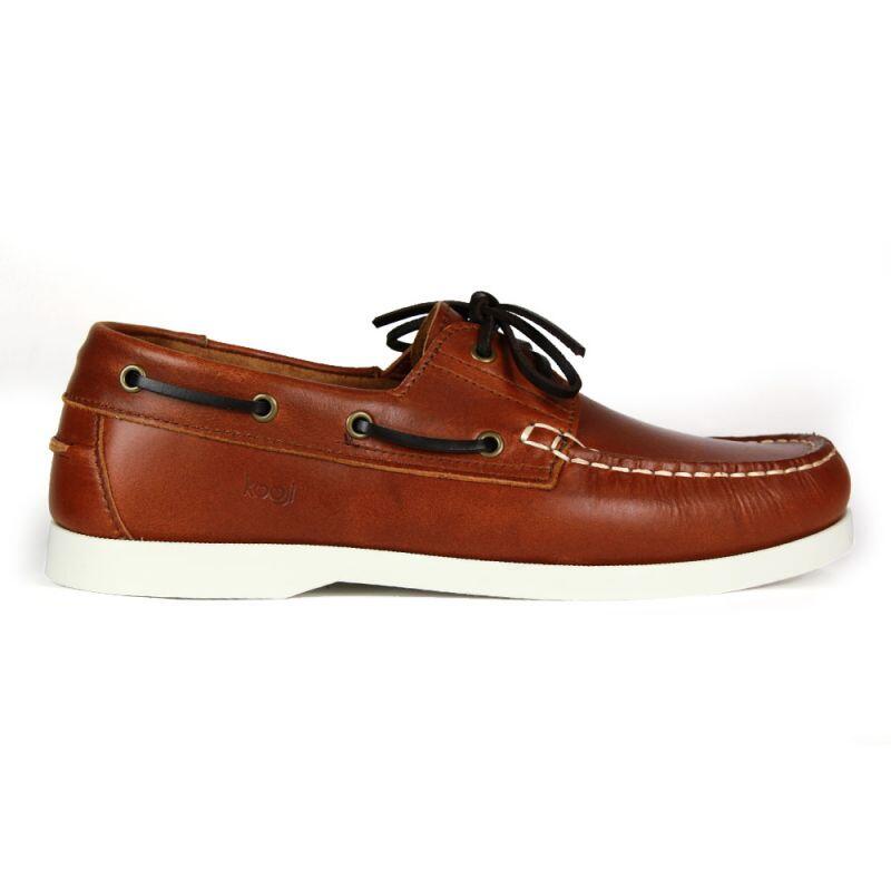 Sapatos de barco para homem - conhaque