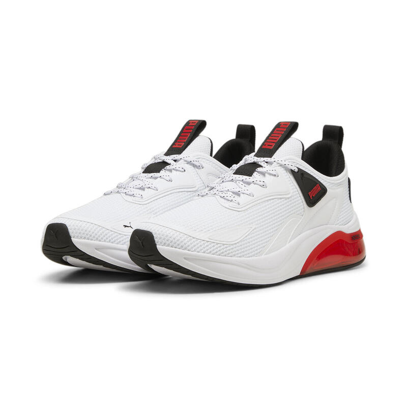 Chaussures de running Cell Thrill Unisexe PUMA White Black For All Time Red