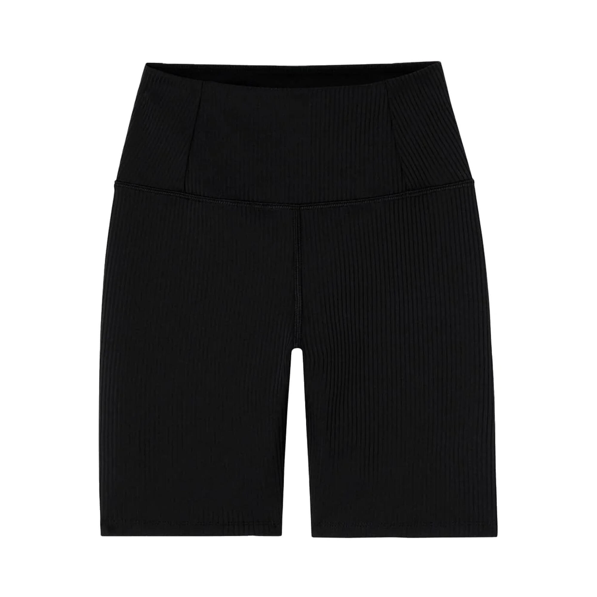 GIRLFRIEND COLLECTIVE Womens/Ladies Ribbed Cycling Shorts (Black)
