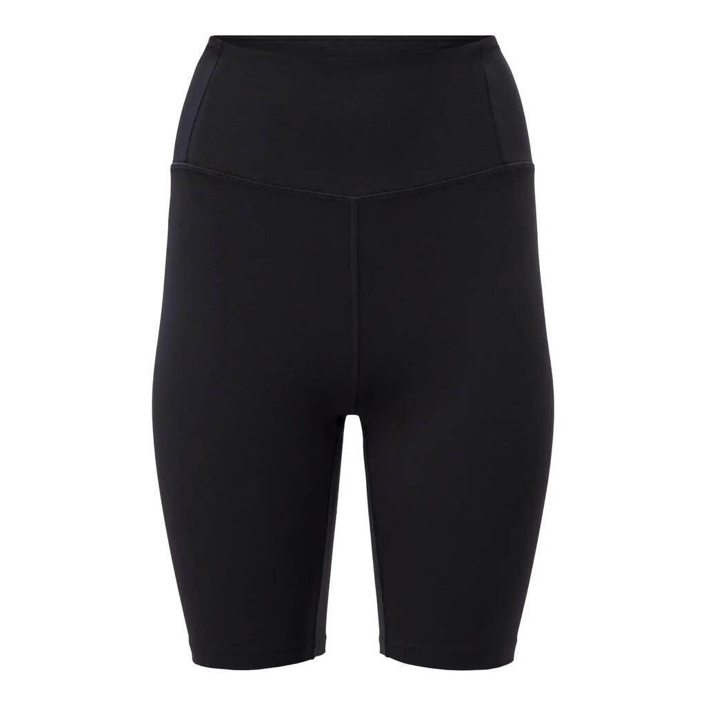 Womens/Ladies Compressive High Rise Cycling Shorts (Black)