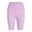 Dames Compressief Fietsshort met hoge taille (Lila)