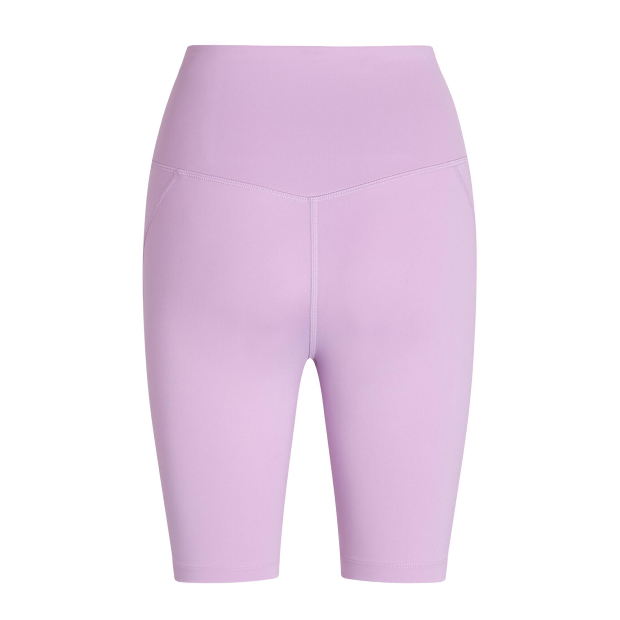 Womens/Ladies Compressive High Rise Cycling Shorts (Lilac) 2/3