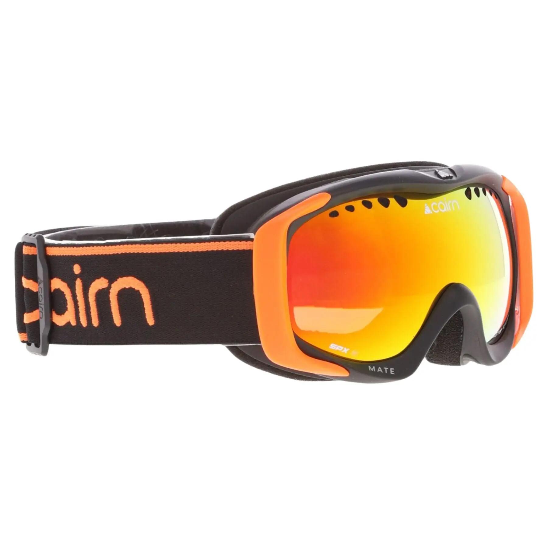 Gogle Juniorskie Cairn Mate SPX3000 cat 3 Mat Black Orange 3/4