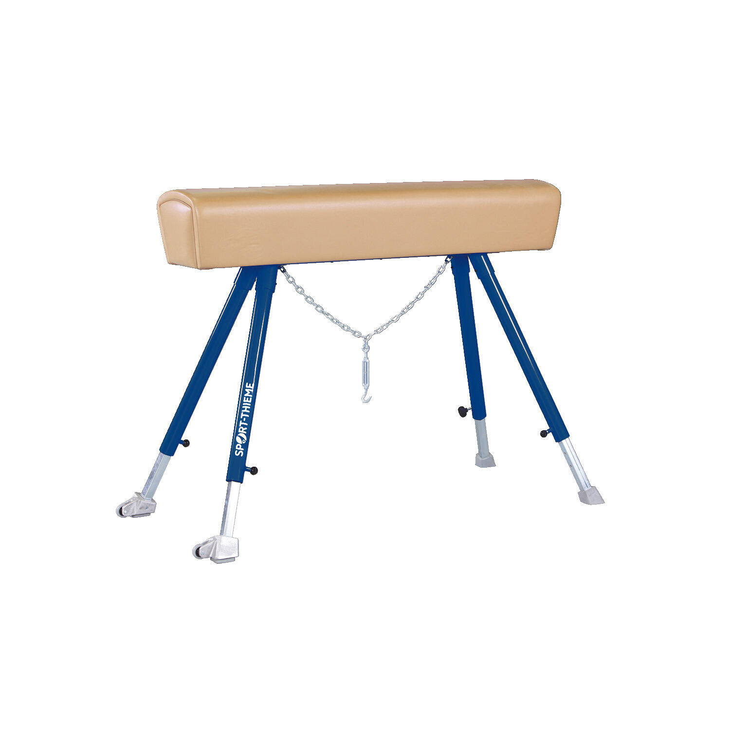 Sprungpferd Classic Mit Metallbeinen Turnen Unisex Natur 1/4