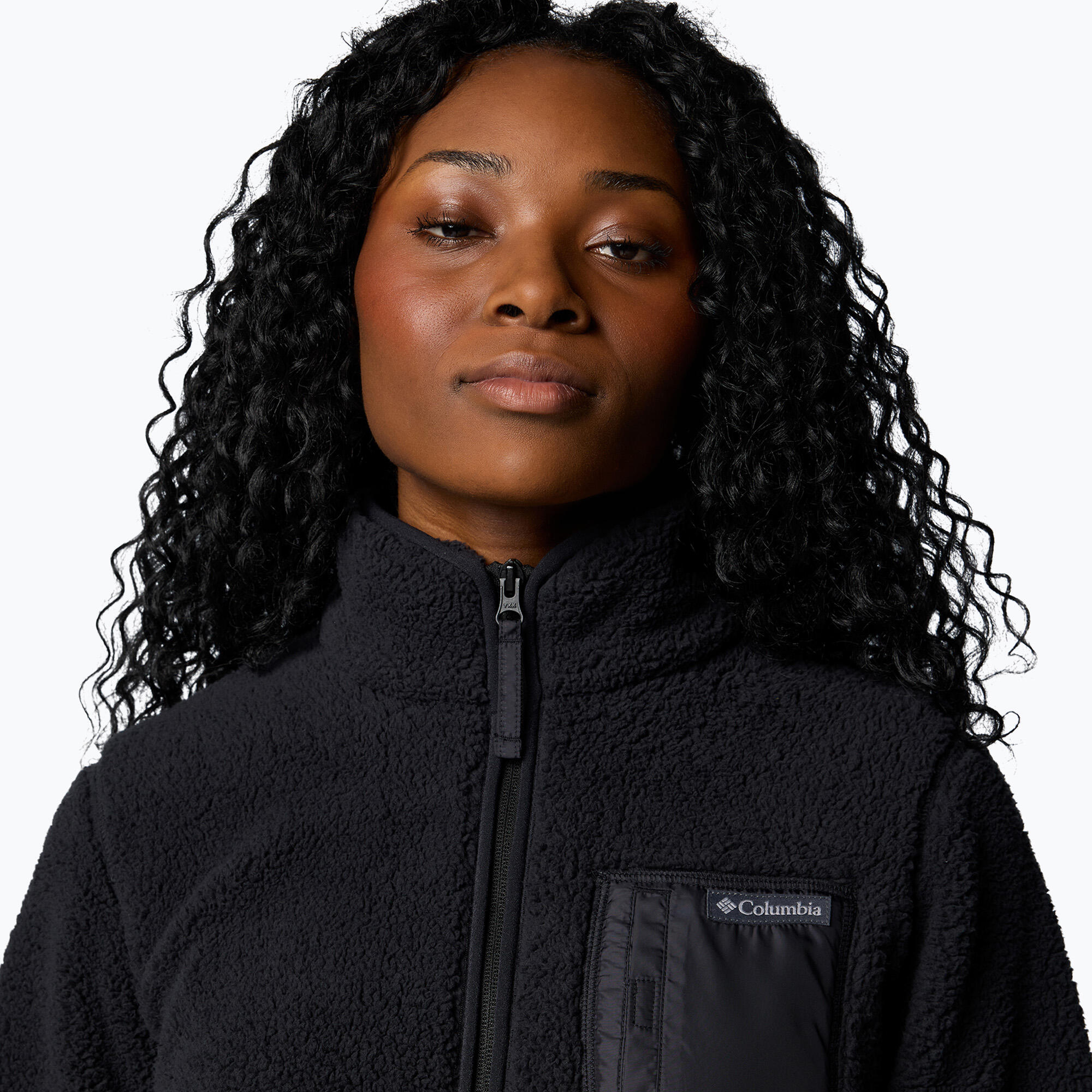 Chaqueta polar Montaña Mujer - COLUMBIA West Bend Full Zip W - Black 5/5