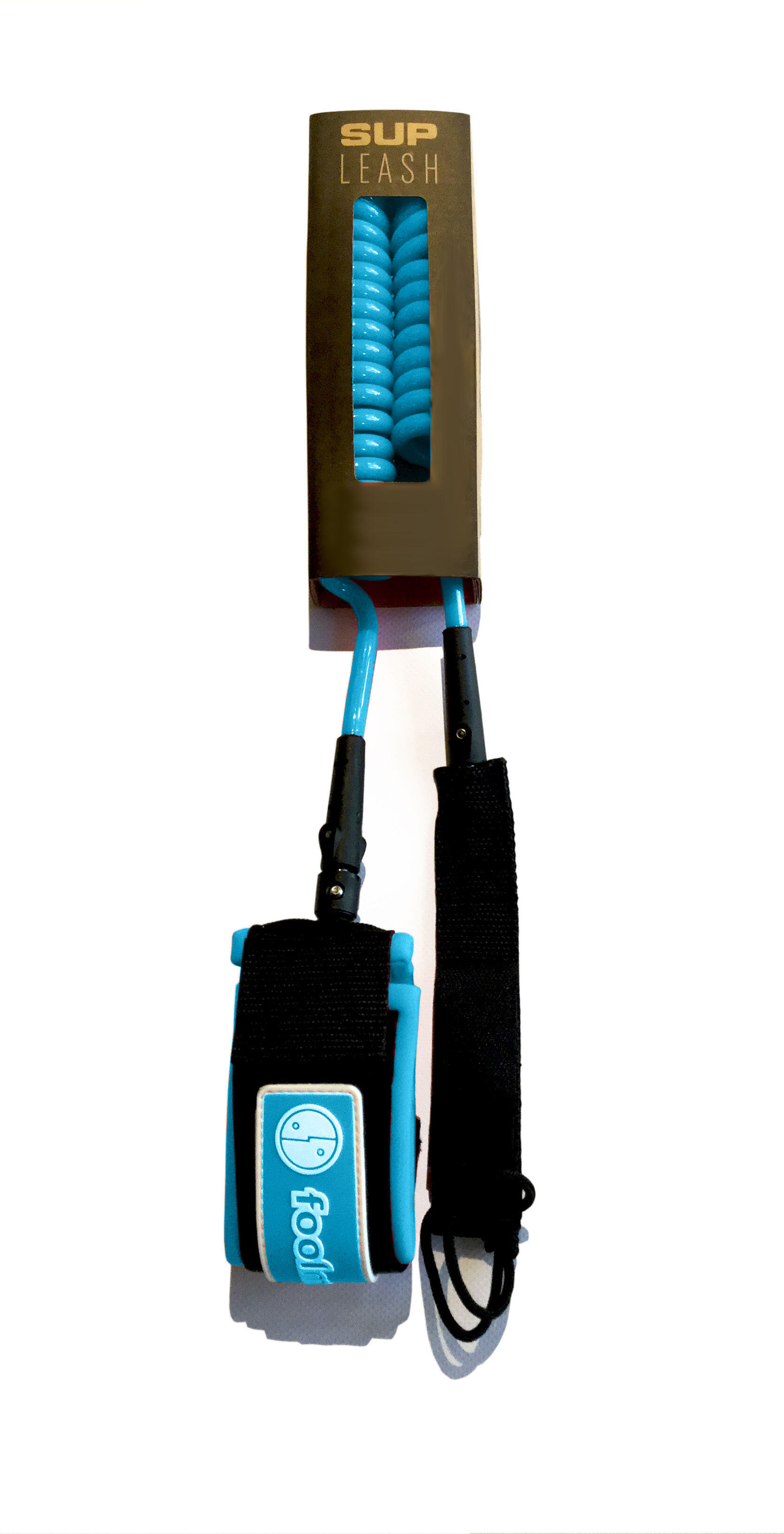 FOOLMOON SUP Leash | 9 ft x 8 mm | Blue