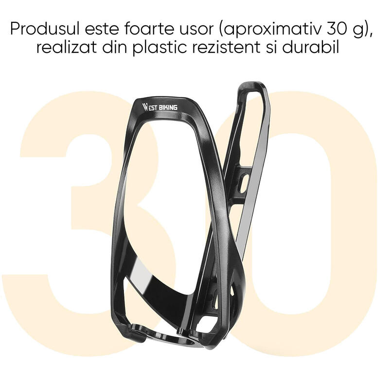 Suport sticla apa bicicleta, montare pe cadru, pt recipiente cu diametru max 7cm