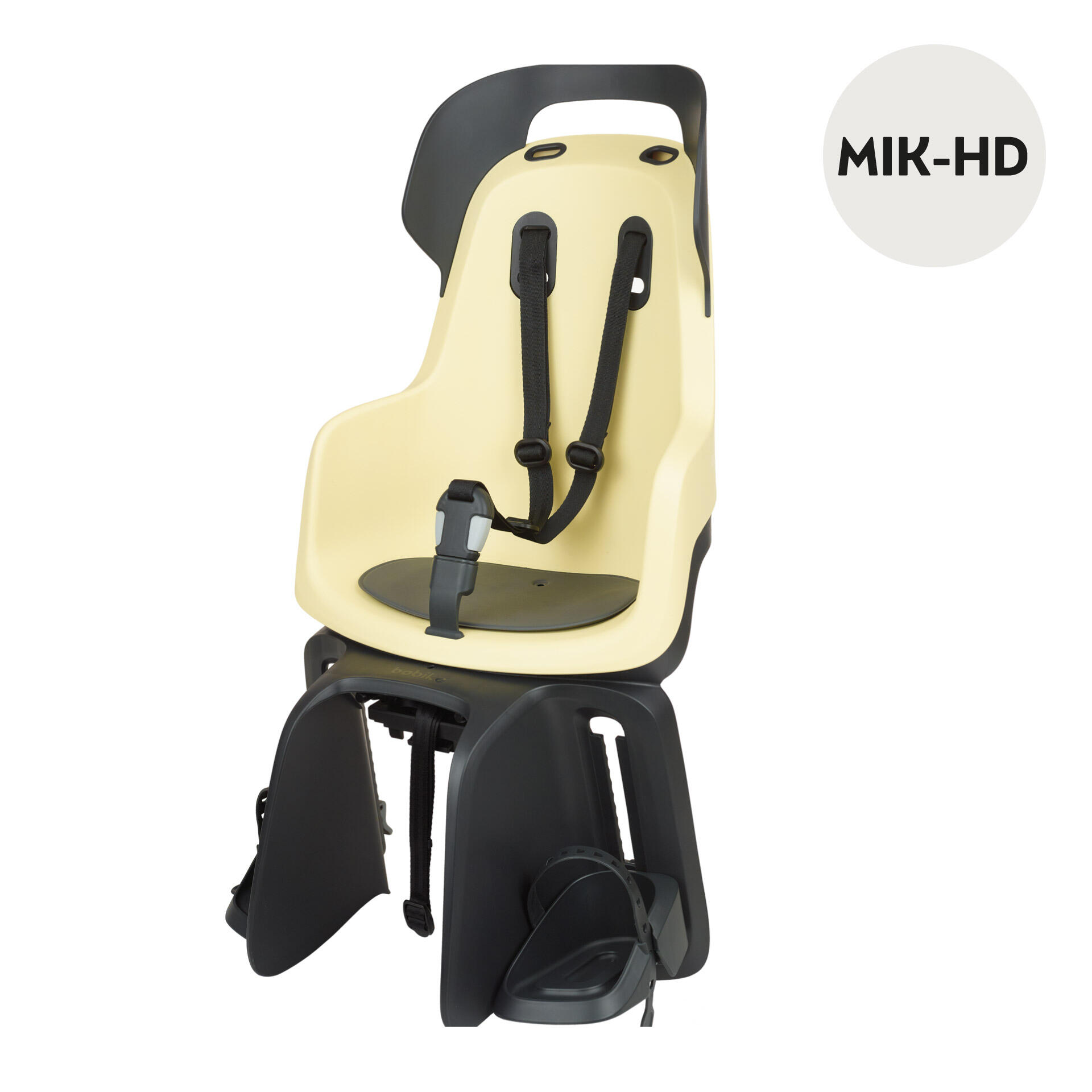 Cadeira Bicicleta Traseira GO Porta-Bagagem com Mik-HD Amarelo Pastel