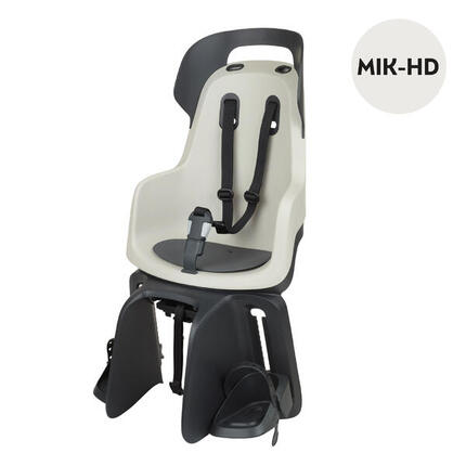 Siège arrière pour vélo GO porte-bagages avec Mik-HD Gris Jaune pastel