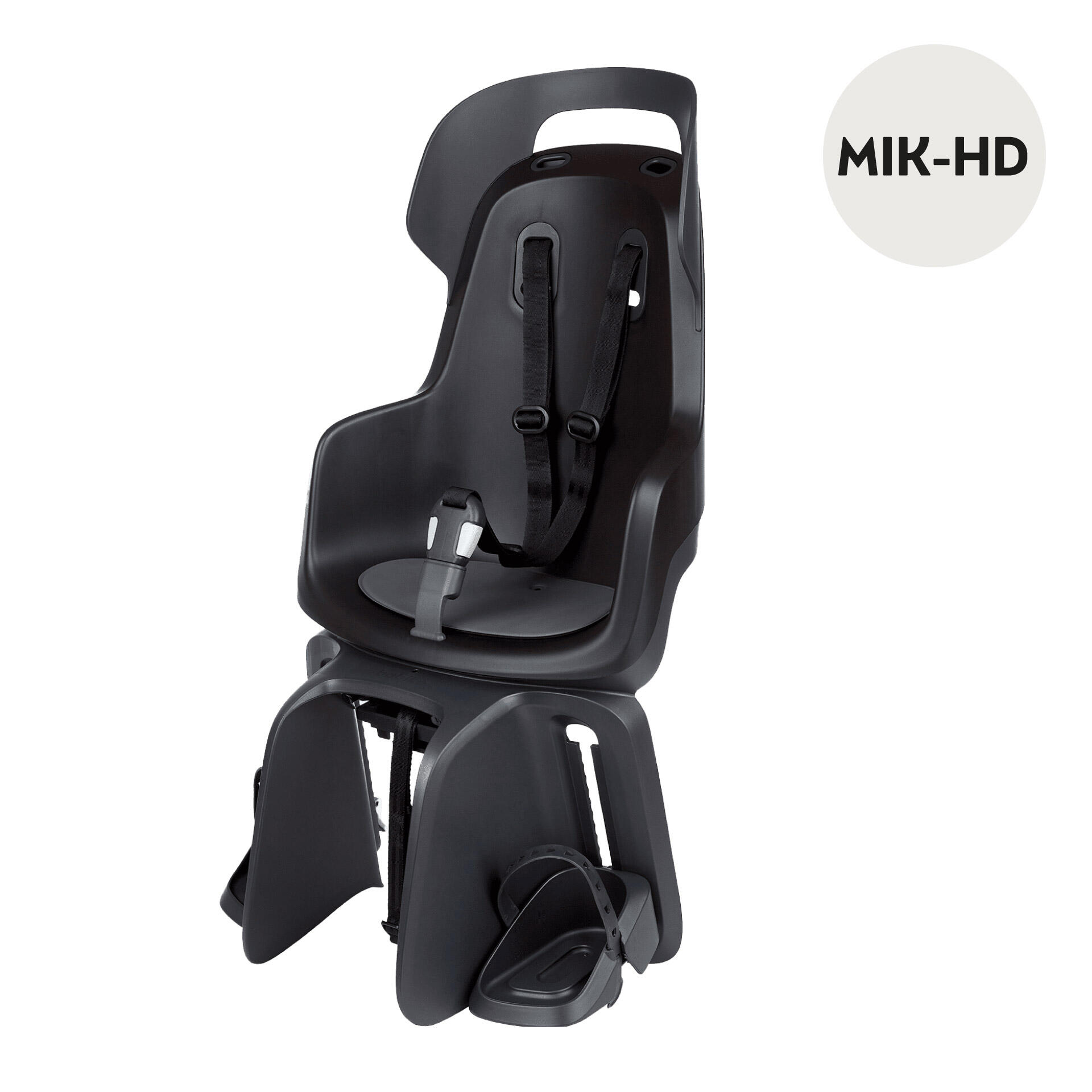 Bobike - Siège Arrière Pour Vélo Go  Porte-bagages Avec Mik-hd Gris Noir - Siège Vélo Enfant - Noir - Taille Unique - Decathlon