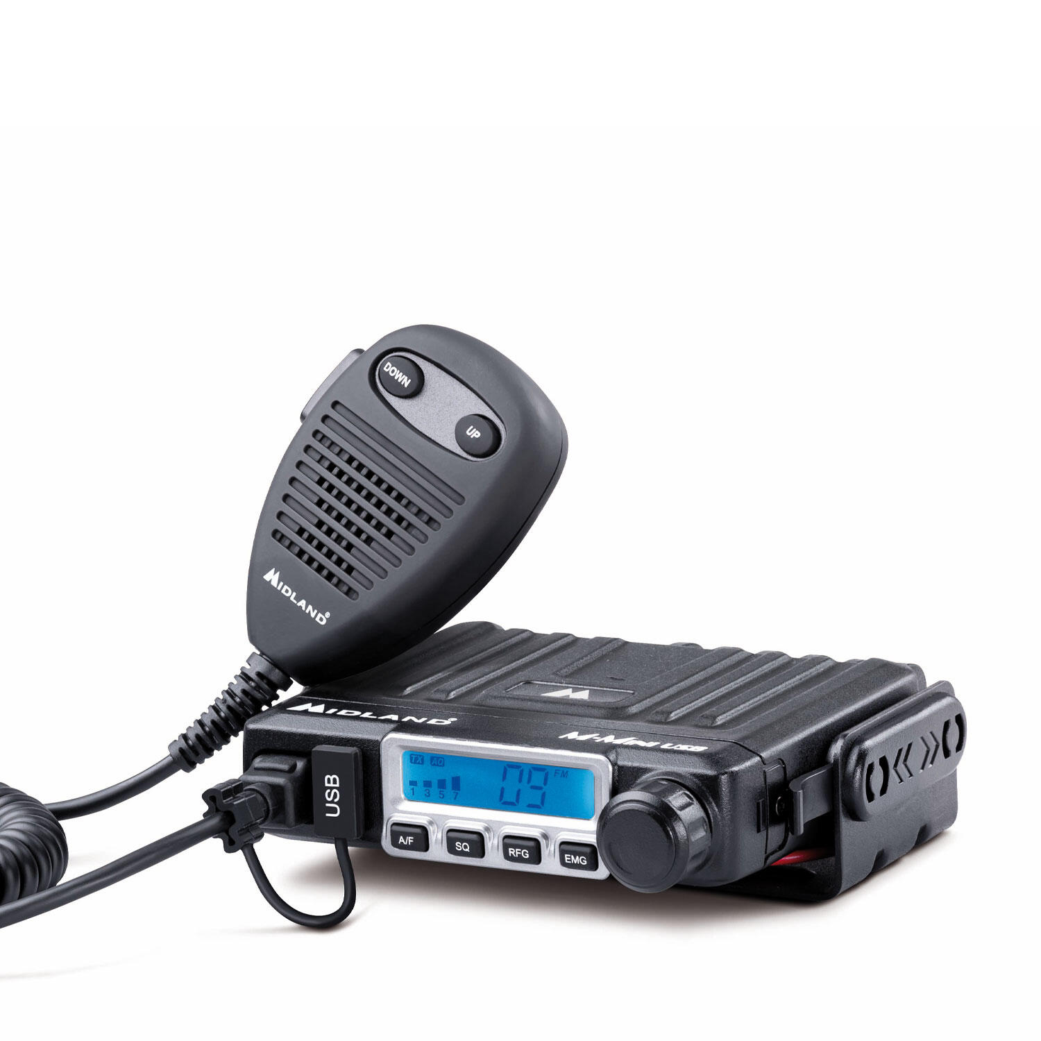 MIDLAND M-MINI USB Radio CB Multibanda, 40 canali, 1-4 W, USB per auto 2/7