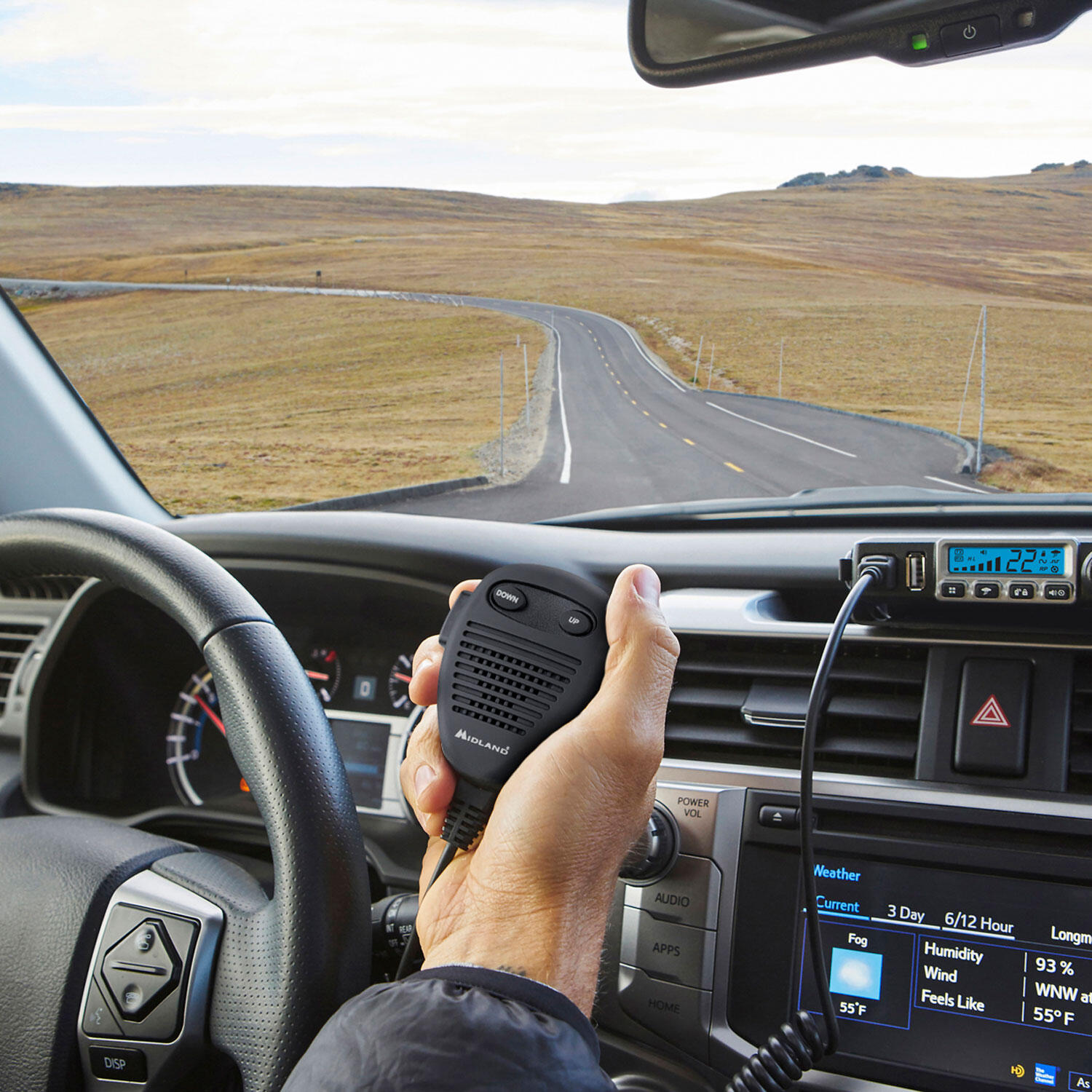 MIDLAND M-MINI USB Radio CB Multibanda, 40 canali, 1-4 W, USB per auto 5/7
