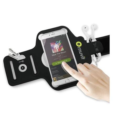 Brassard sport universel pour smartphone 4 à 4.7" Noir