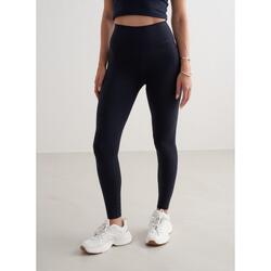 Leggings yoga femme évacuation humidité résistant squat bleu marine