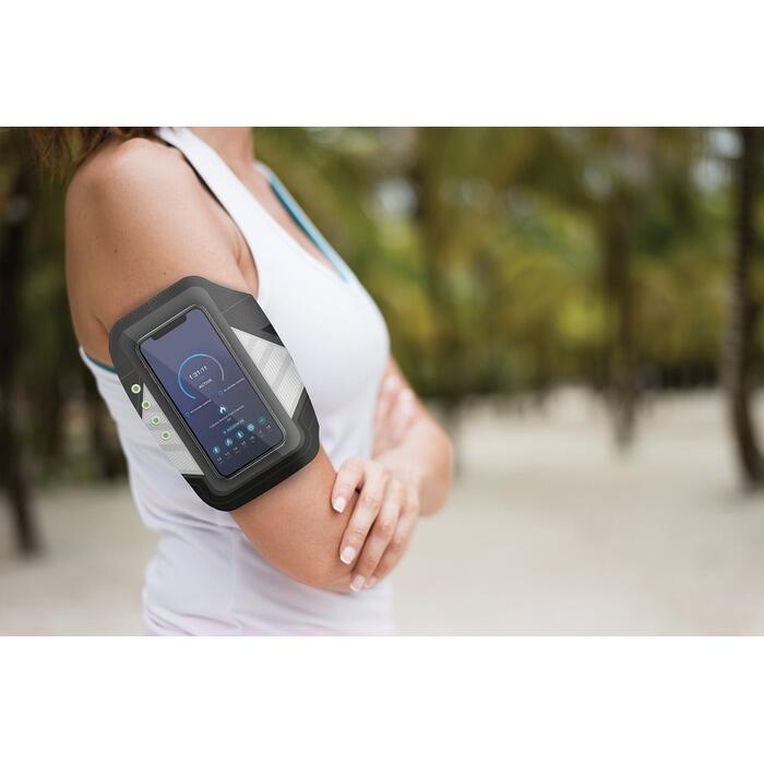 Brassard universel sport pour smartphone 6" avec Led Noir 2/3