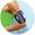 Brassard universel sport pour smartphone 6" avec Led Noir