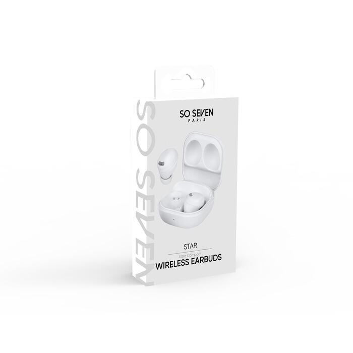Ecouteurs sans fil bluetooth So Seven Star Blanc 4/4