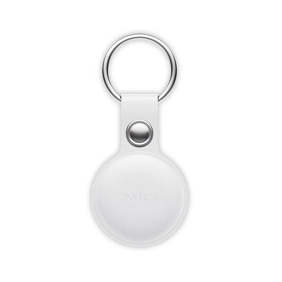 Lokalizator biały bluetooth x1 z białym etui z zawieszką dla iOS MILI MiTag