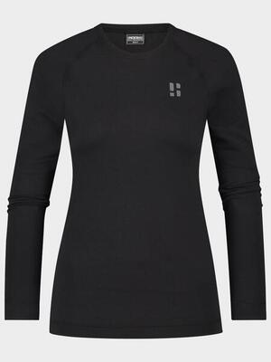 Poederbaas thermoshirt dames lightweight zwart