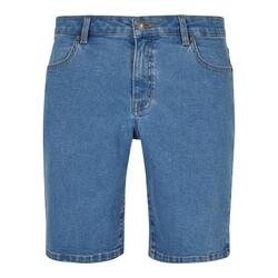 Heren Relaxed Fit Jeans Shorts (Gewassen lichtblauw)