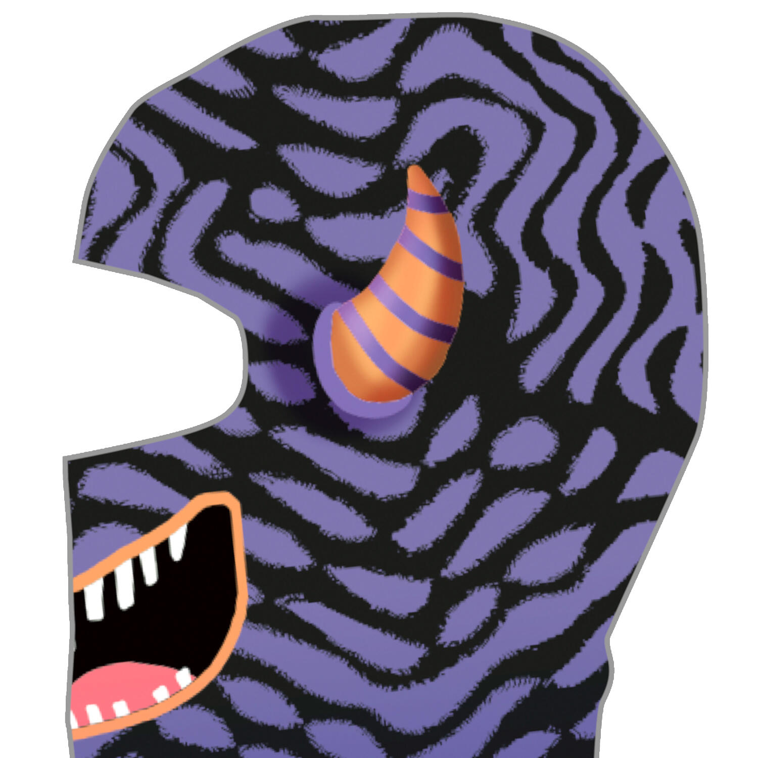 Capuz Buff Polar Balaclava Voutex Multicolorido para Crianças 3/3