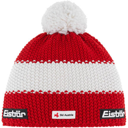 Eisbär Star Pompon MÜ SKA Strickmütze Herren Damen Mütze Wintermütze