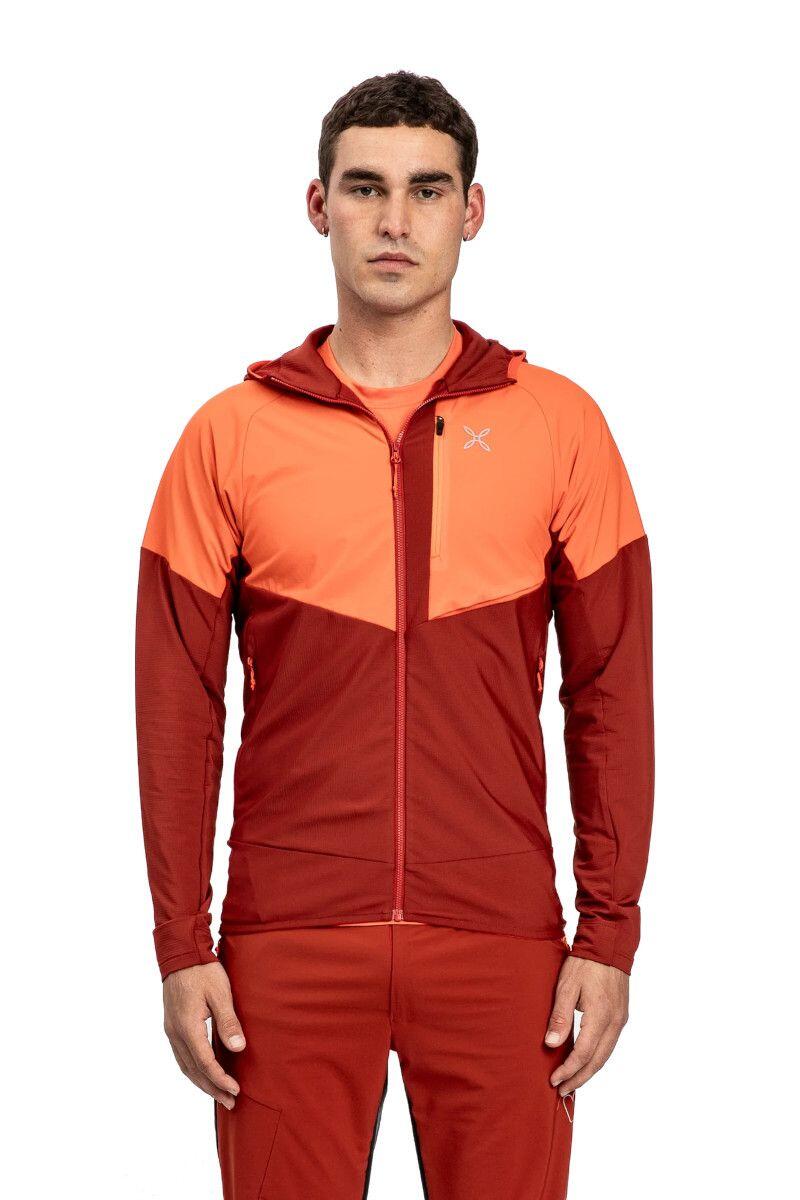 MONTURA Felpa da trekking uomo Montura Spitze Maglia arancione/rosso