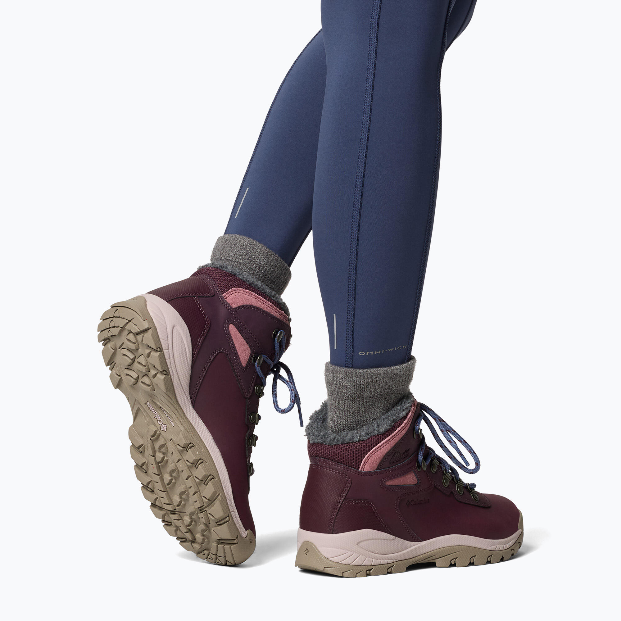Chaussure de Randonnée Femme Columbia "NEWTON RIDGE WP OMNI-HEAT II" Violet 38,5 5/7