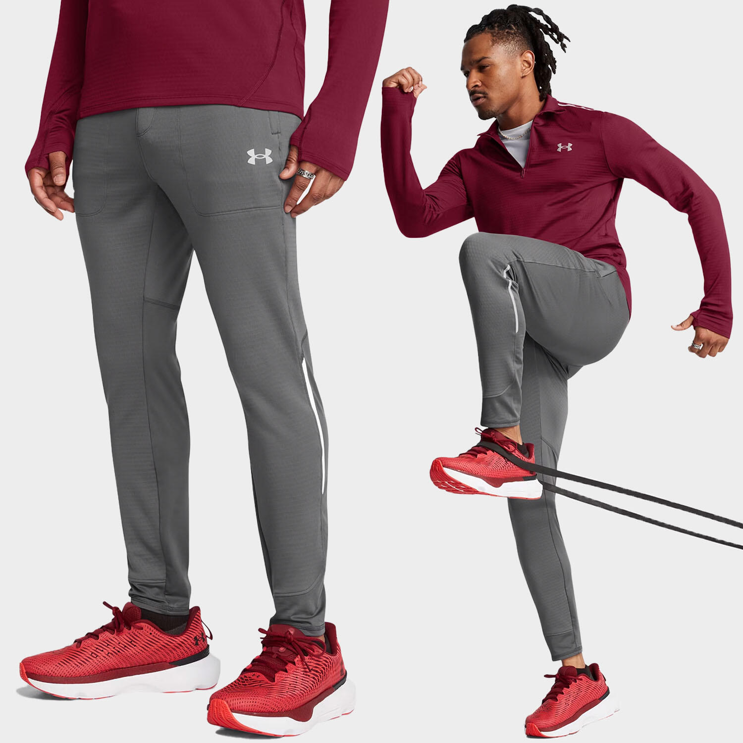 Spodnie treningowe męskie Under Armour wygodne dresowe do ćwiczeń 2/7