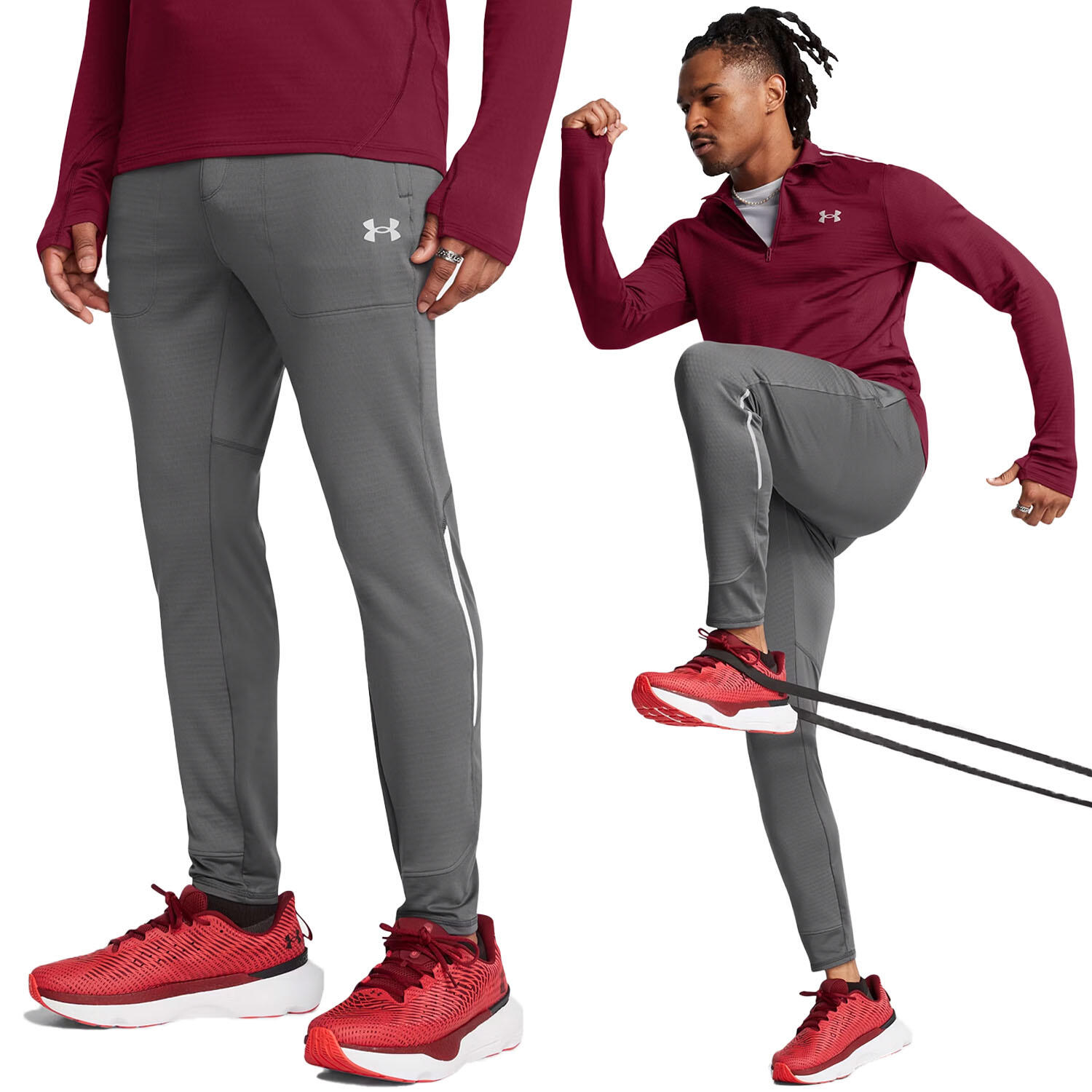 Spodnie treningowe męskie Under Armour wygodne dresowe do ćwiczeń 1/7