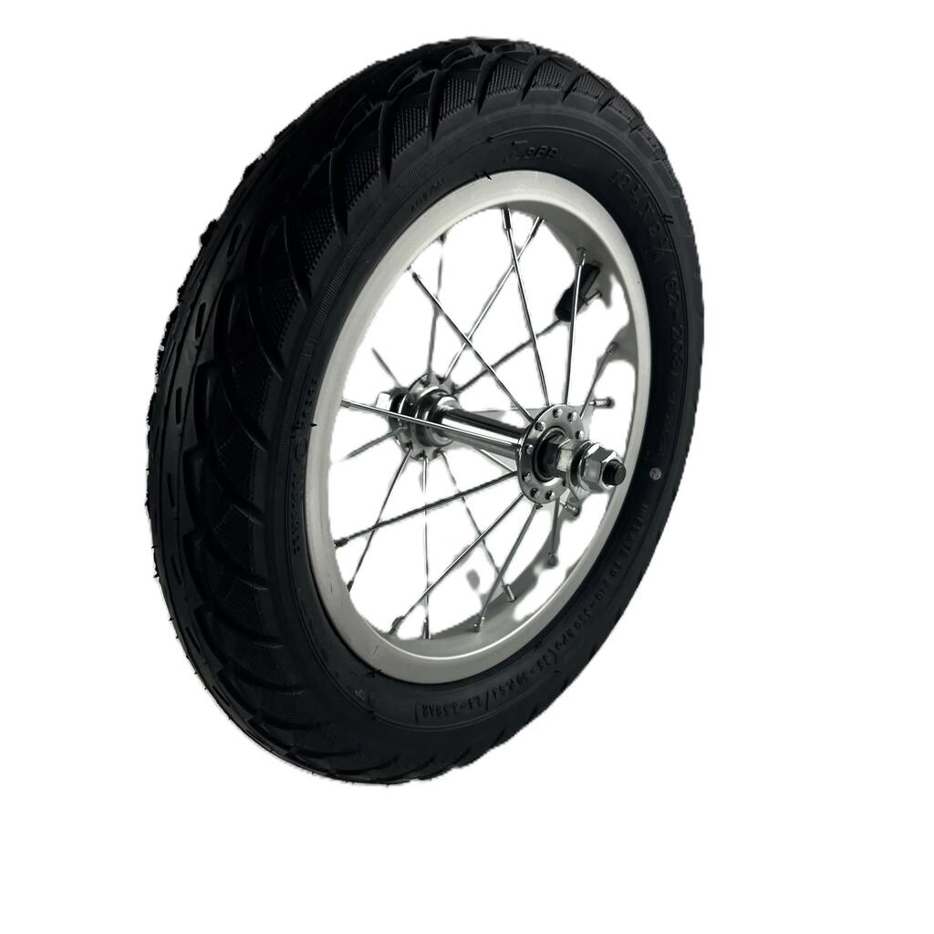 Aluminium wheel 12'' with bearing and inflatable tire