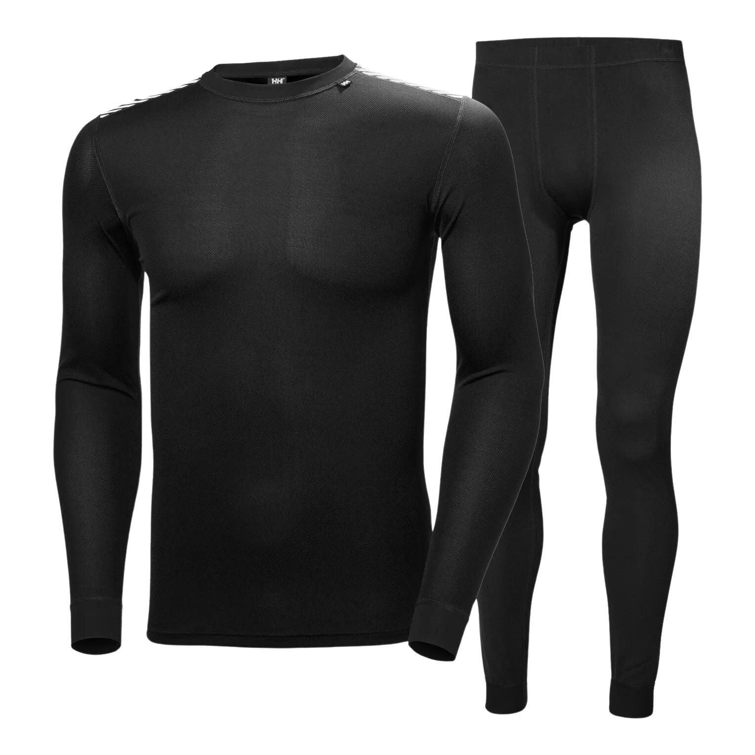 Helly Hansen Lifa Active Comfort Lightweight Ski Thermal Set, Black 2/7