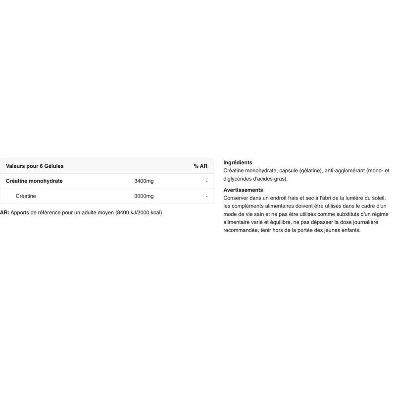 Creatină Pură Eforturi Intense 90 Capsule EAFit