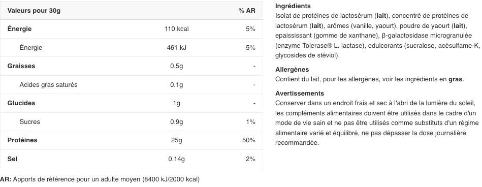 Whey isolate - My Iso Whey - Vanille 2/2