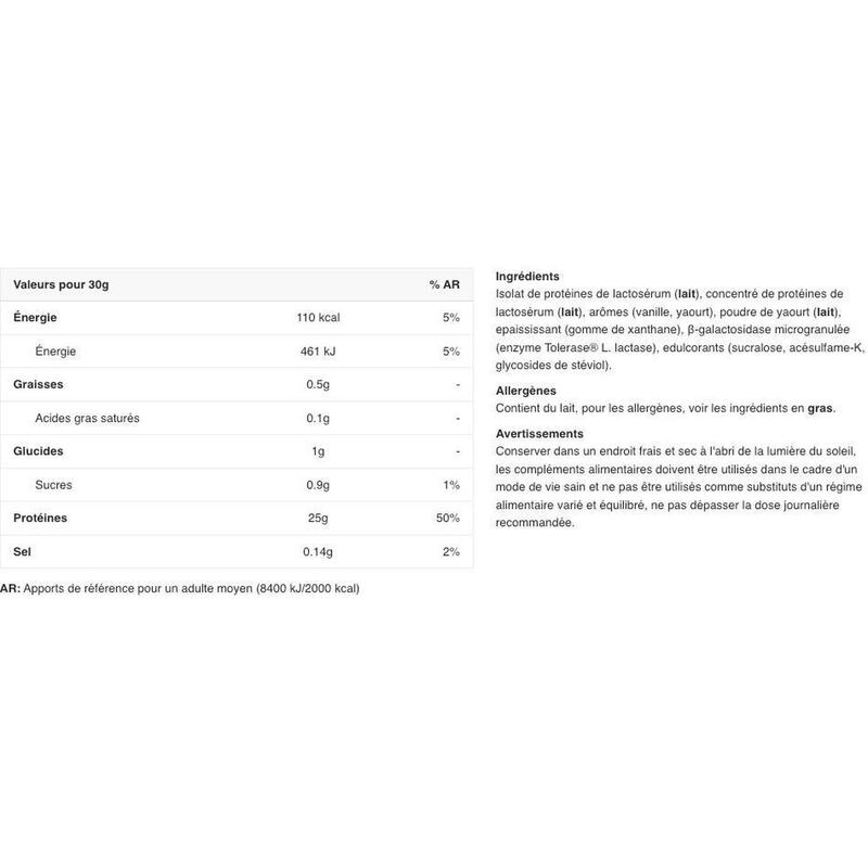 Whey isolate - My Iso Whey - Vanille