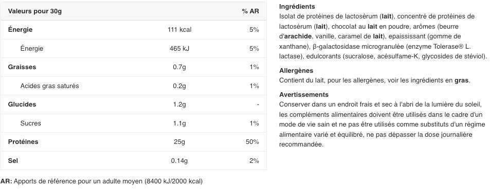 Whey isolate - My Iso Whey - Crème Glacée au Beurre de Cacahuète 2/2
