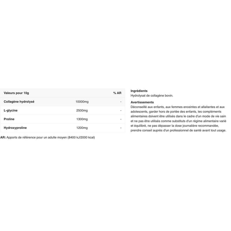 Collagène - Peptides de Collagène - Saveur neutre 300g