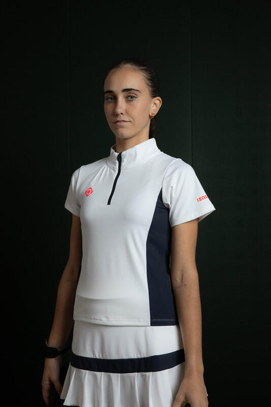 Izas Camiseta Temple Top de pádel para mujeres , con cremallera , elástica y 7/7