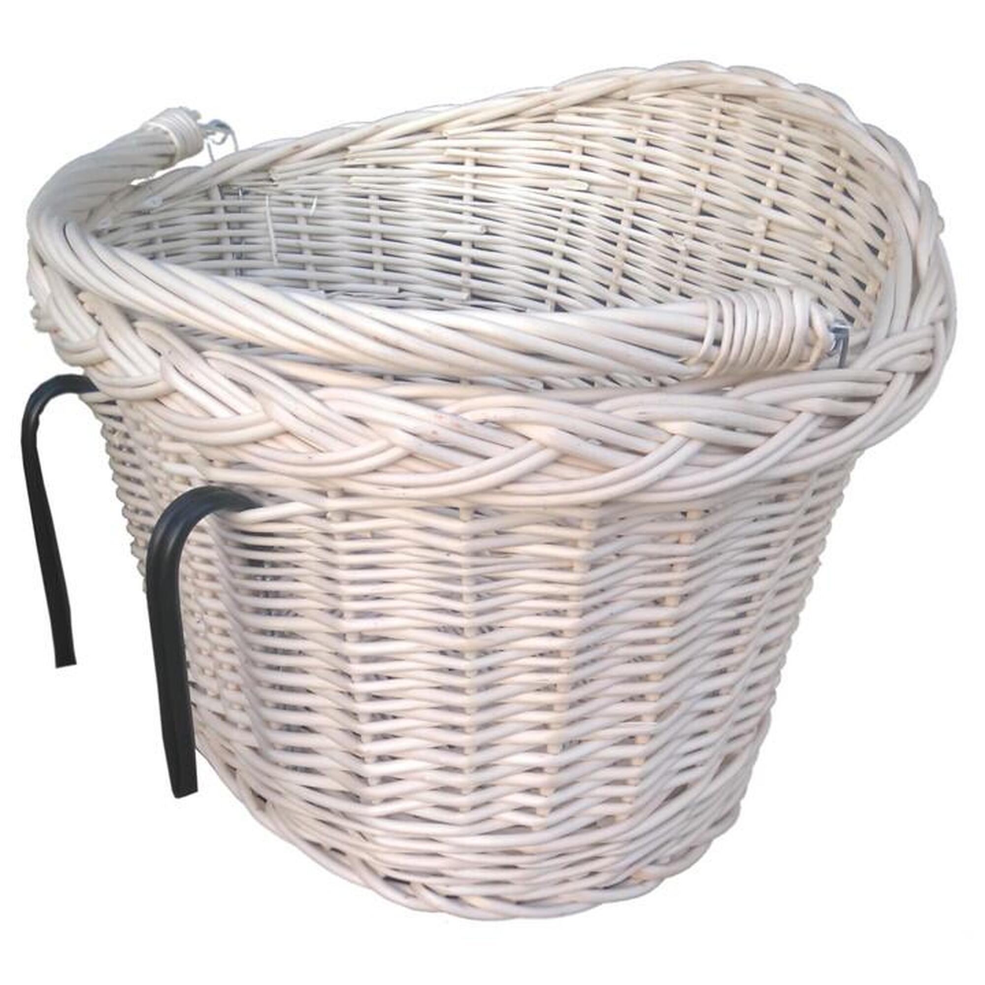 Onyx - Grand Beau Panier En Osier Blanc Pour Vélo - Panier Vélo - Blanc - Taille Unique - Decathlon