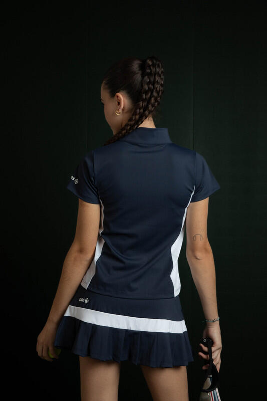 Izas Chemise de padel Temple Top pour femmes , avec fermeture éclair , élastique 6/7