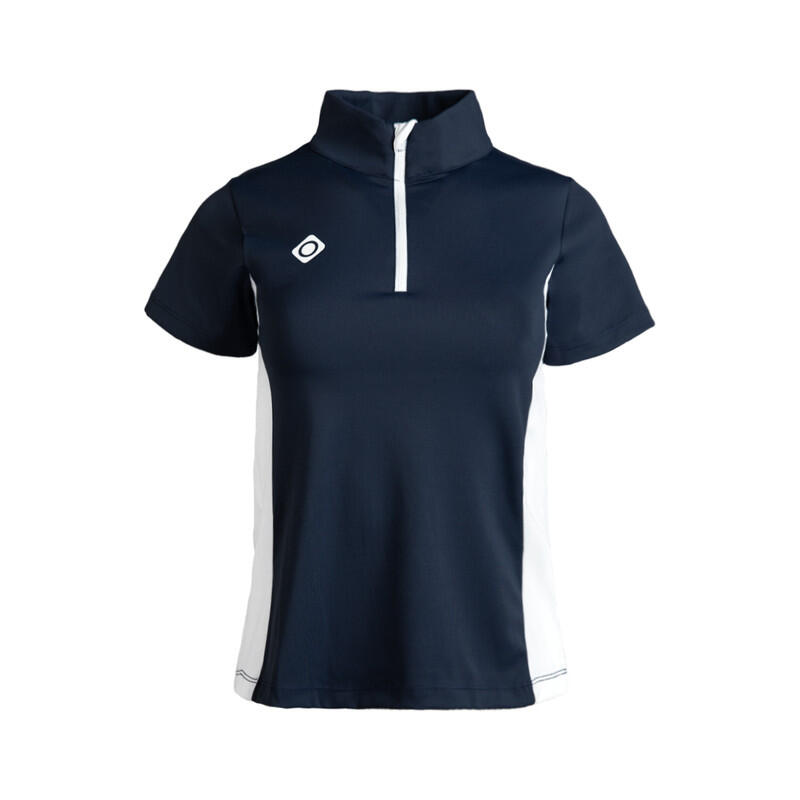 IZAS Camisola padel feminina Temple Top, com fecho de correr, elástica e respirável