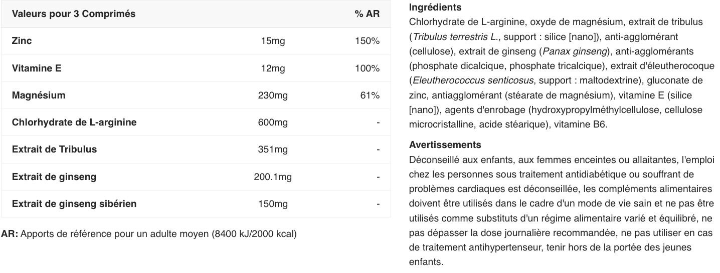 Tribulus terrestris - Tribulus - 90 Comprimés 2/3