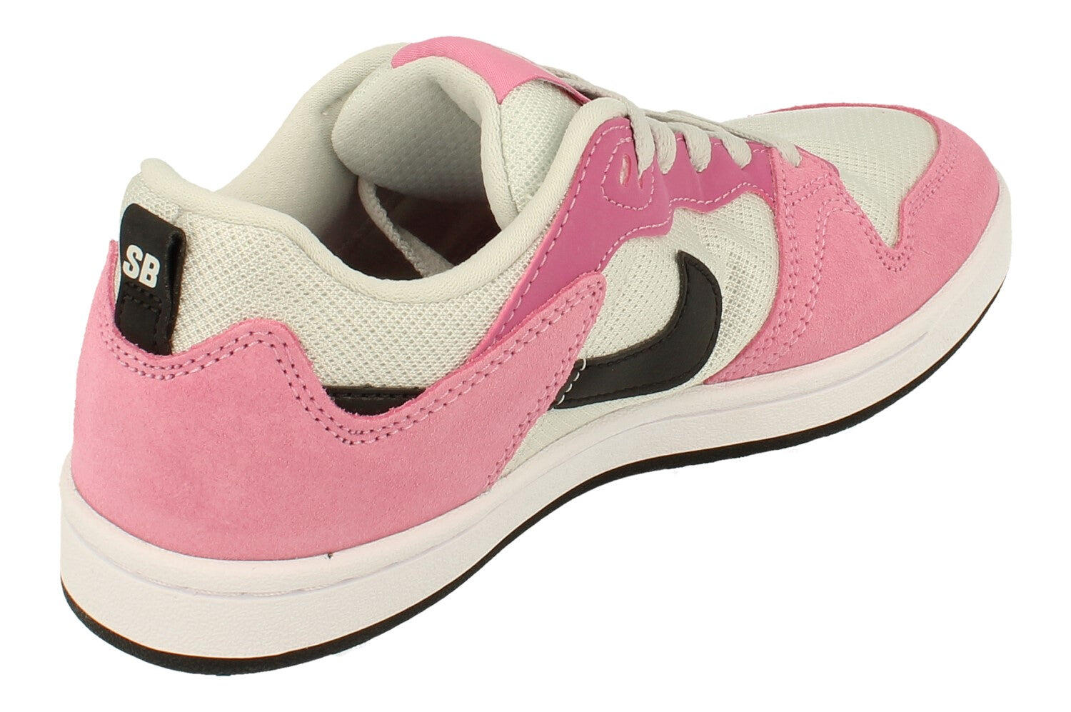 nike sb alleyoop trainers in white and pink
