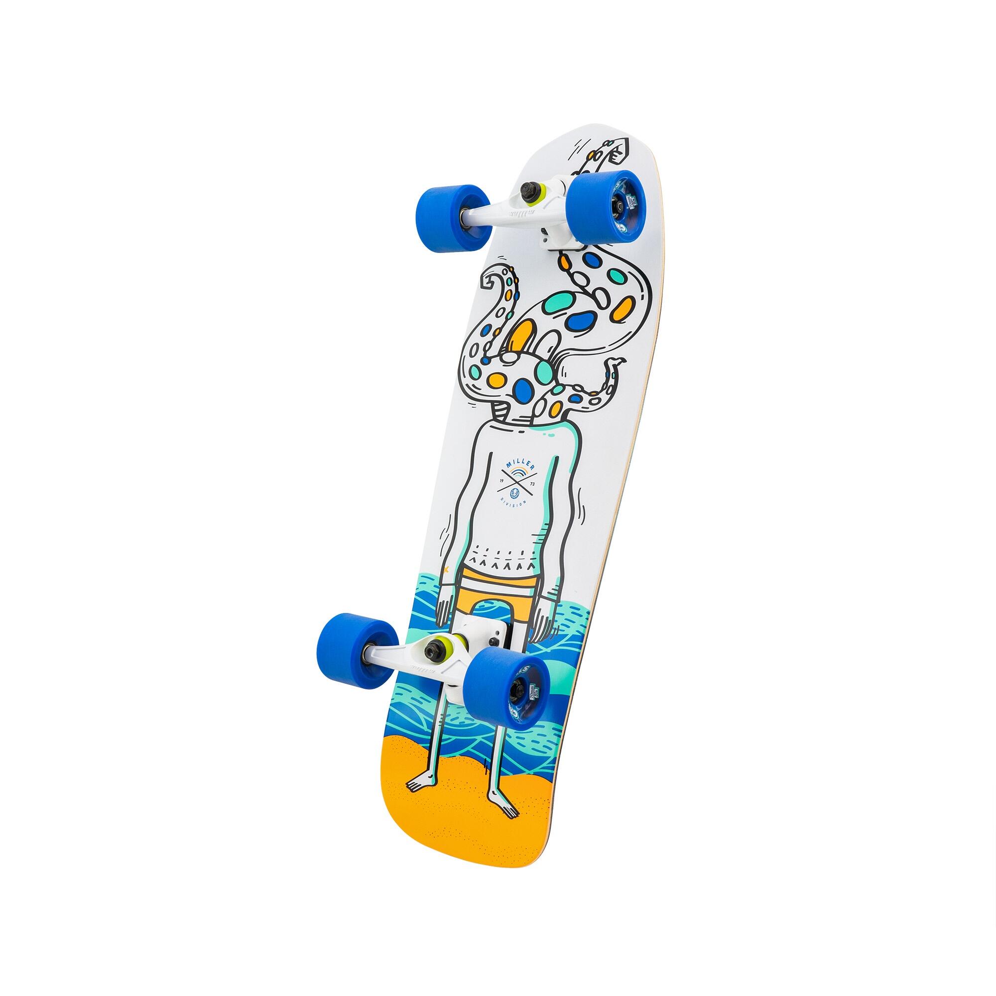 Surfskate MILLER OCTOPUS - 31" X 9,7" - T-TOOL INBEGREPEN - ABEC9 - Assen XRKP 3/4