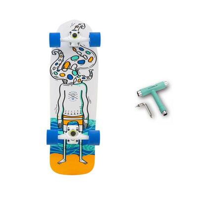 Surfskate MILLER OCTOPUS – 31" x 9.7". T-TOOL inclusa. ABEC9. Truck XRKP