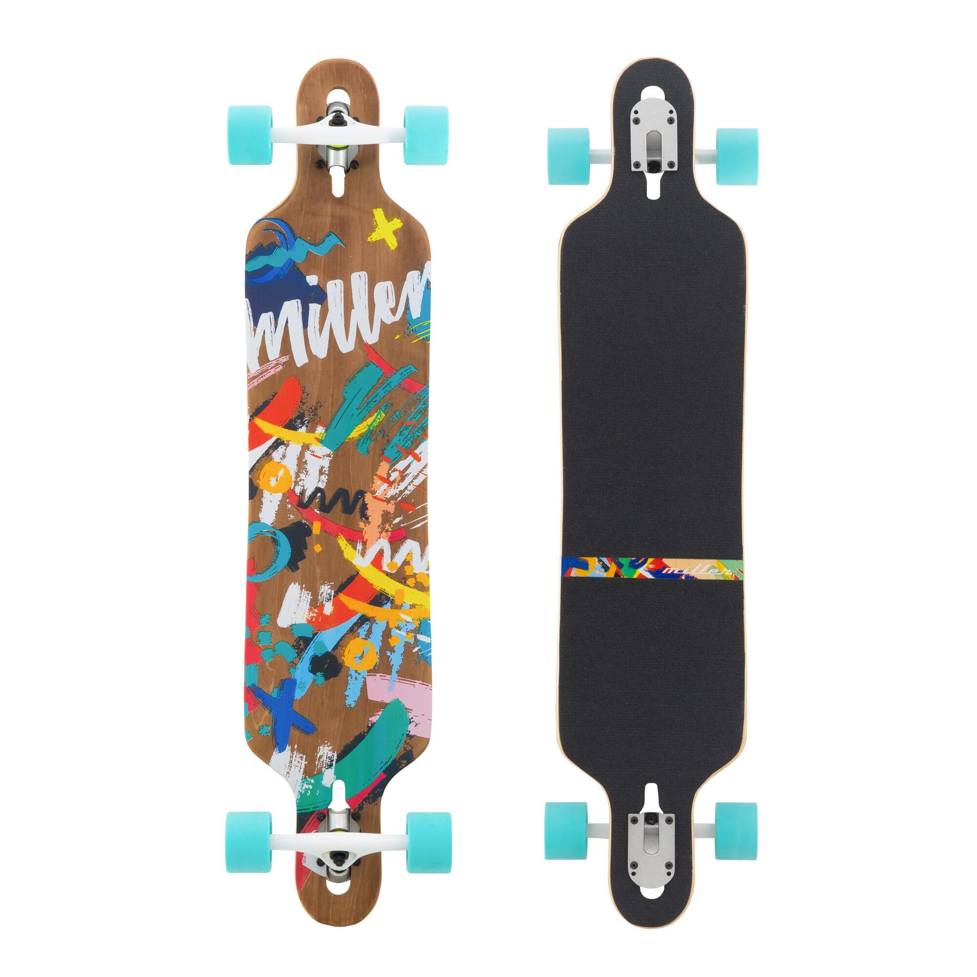 MILLER DIVISION Longboard MILLER TOUCH - 41" X 9" - 8 Lagen Canadees Esdoorn - Creek Wielen