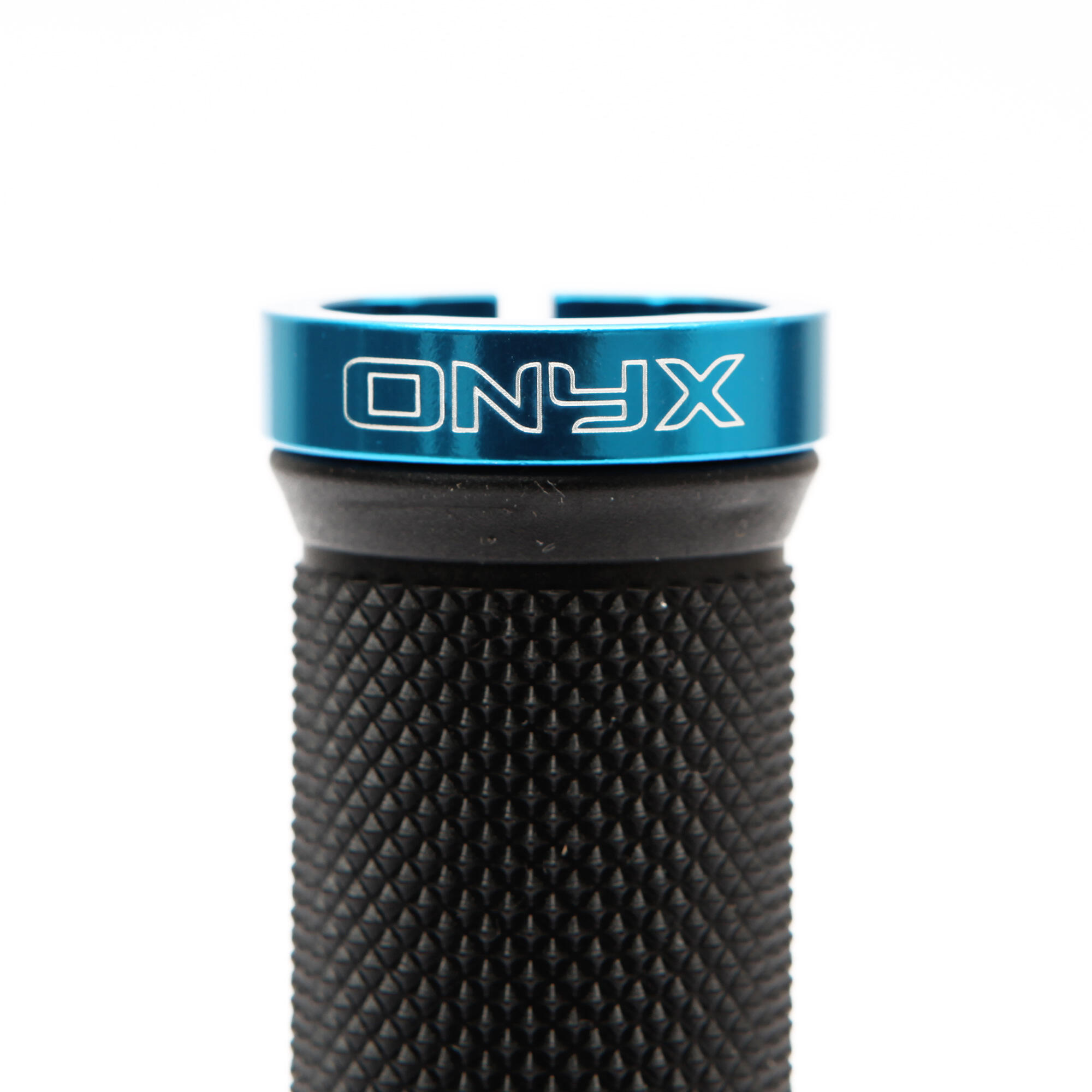 Fietshandvatten 2 stuks Onyx BLAUW, zacht, goede grip, geschroefd 4/7
