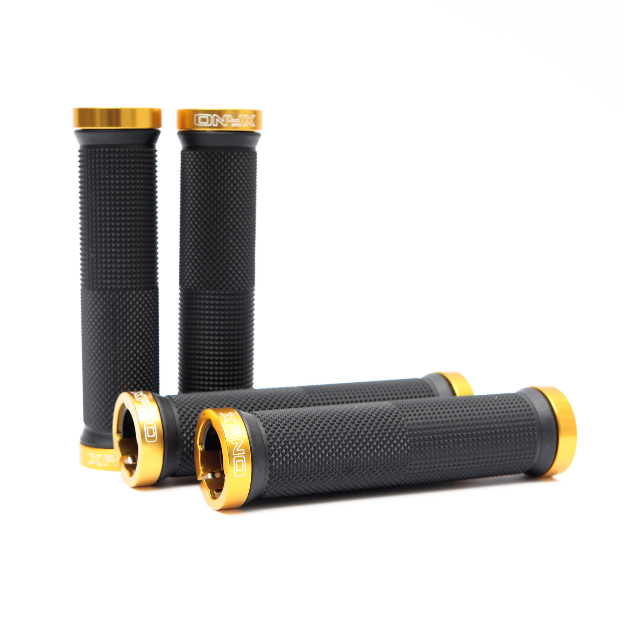 ONYX Fietshandvatten 2 stuks Onyx GOUD, zacht, goede grip, geschroefd