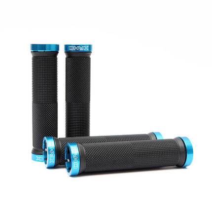 Poignées de vélo 2 pièces Onyx BLEU, douces, bonne prise, vissées